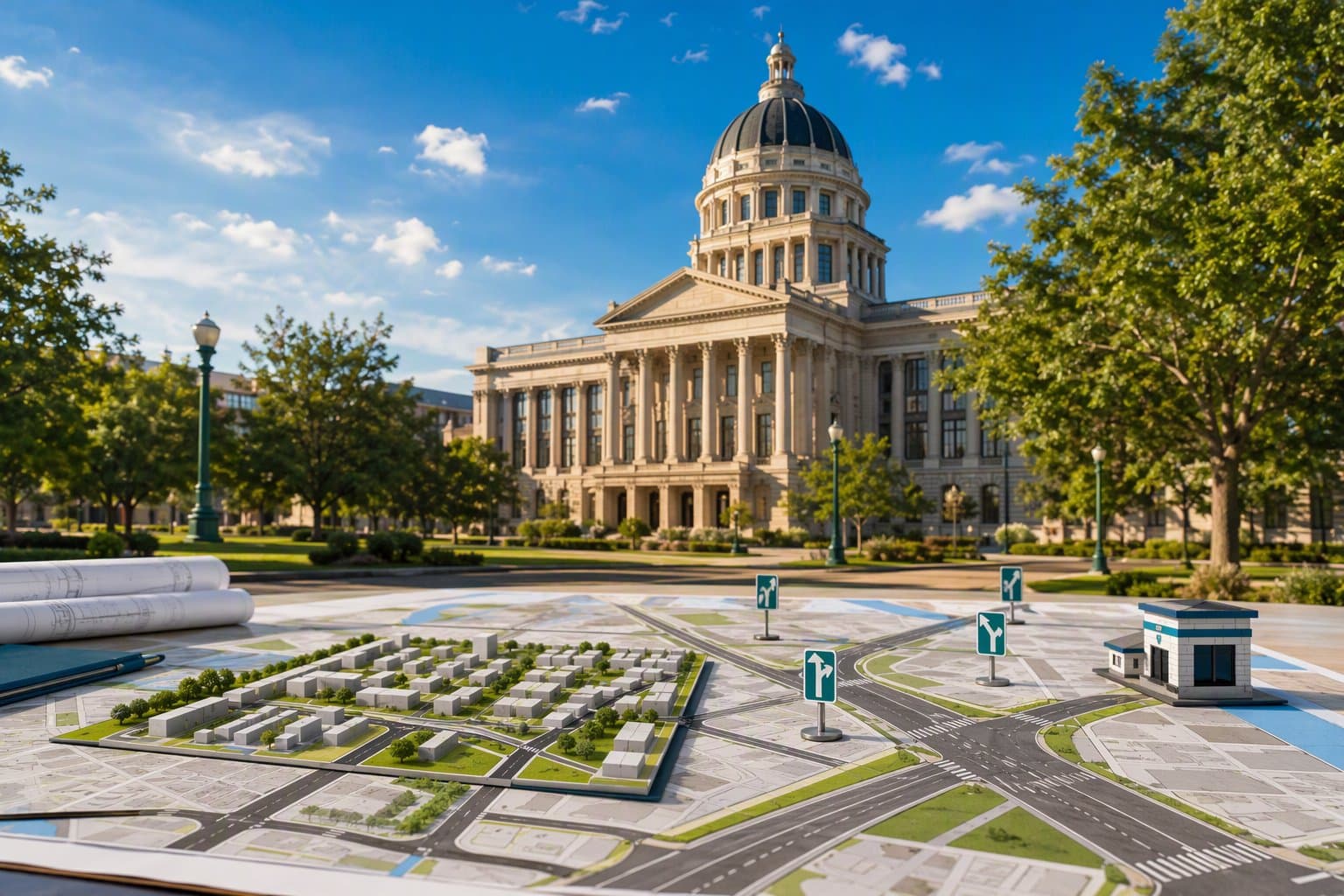 Civic traffic planning - illustration, Jake Team LLC
