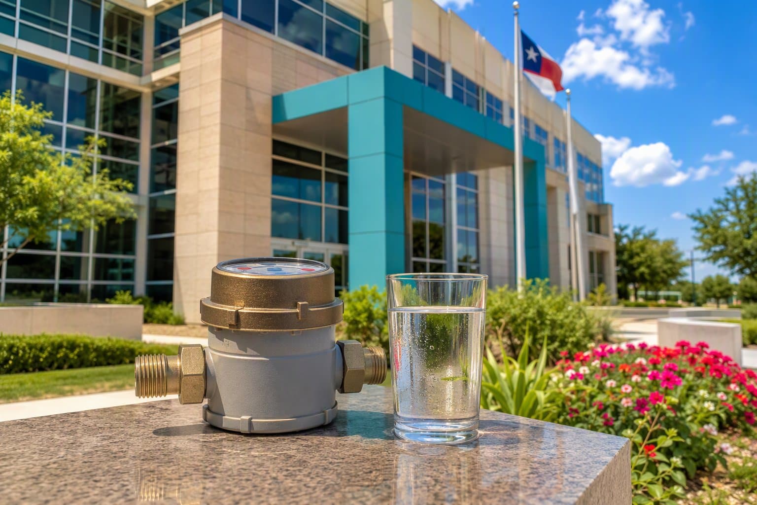 Plano Civic Water - illustration, Jake Team LLC