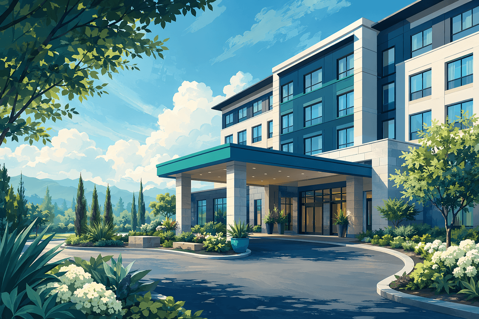 New Hotel Opening - illustration, Jake Team LLC