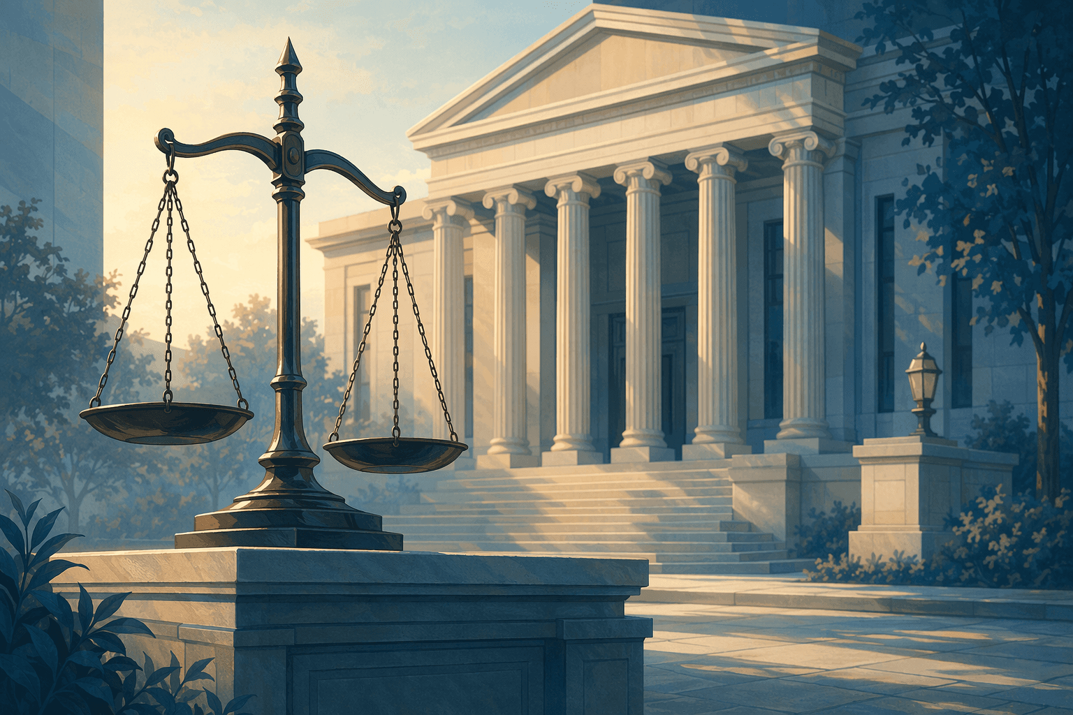 Justice and Trust - illustration, Jake Team LLC