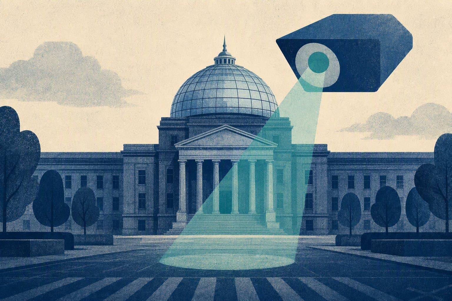 Civic Surveillance - illustration, Jake Team LLC