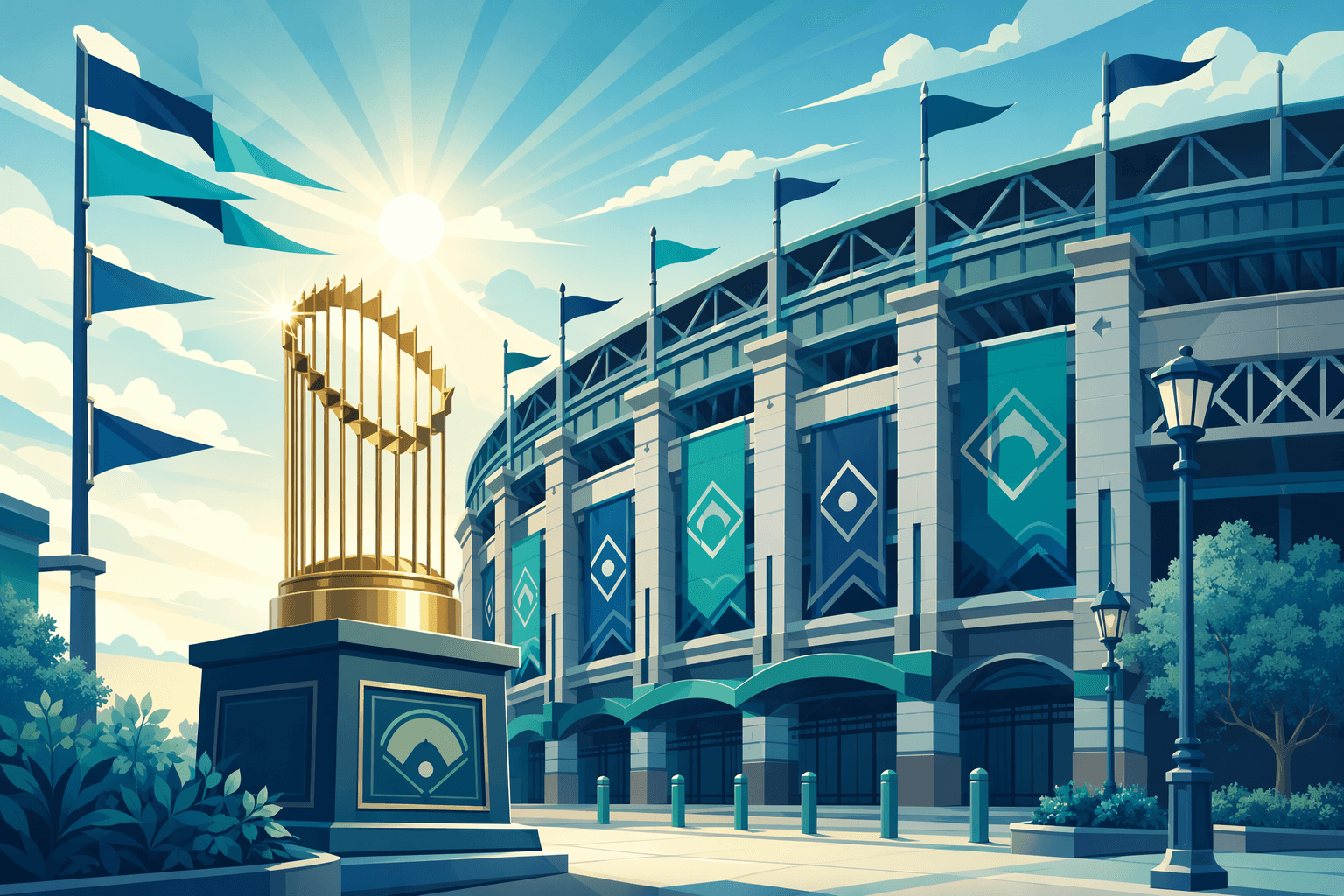 Baseball Victory - illustration, Jake Team LLC