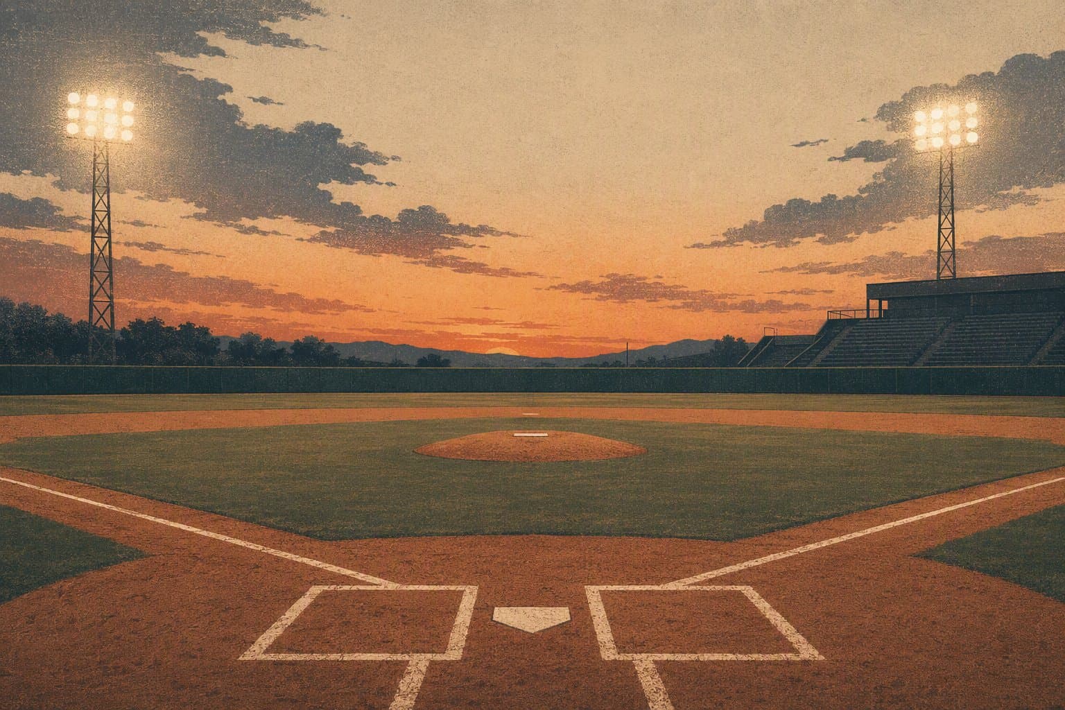 baseball mound - illustration, Jake Team LLC