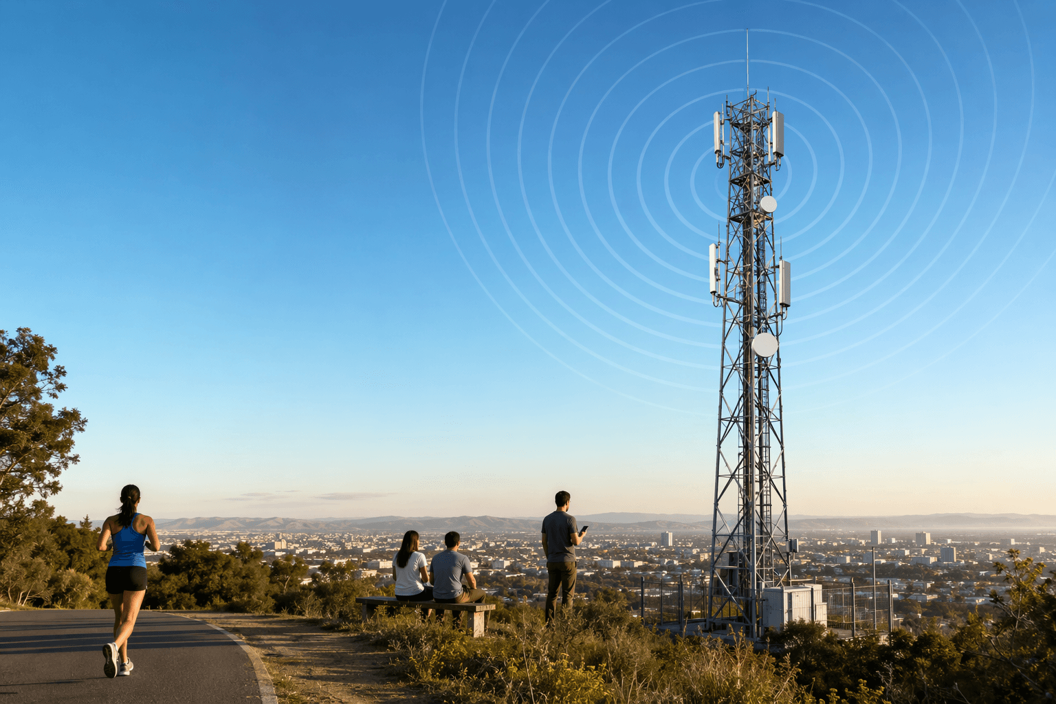 5G network sensing - illustration, Jake Team LLC