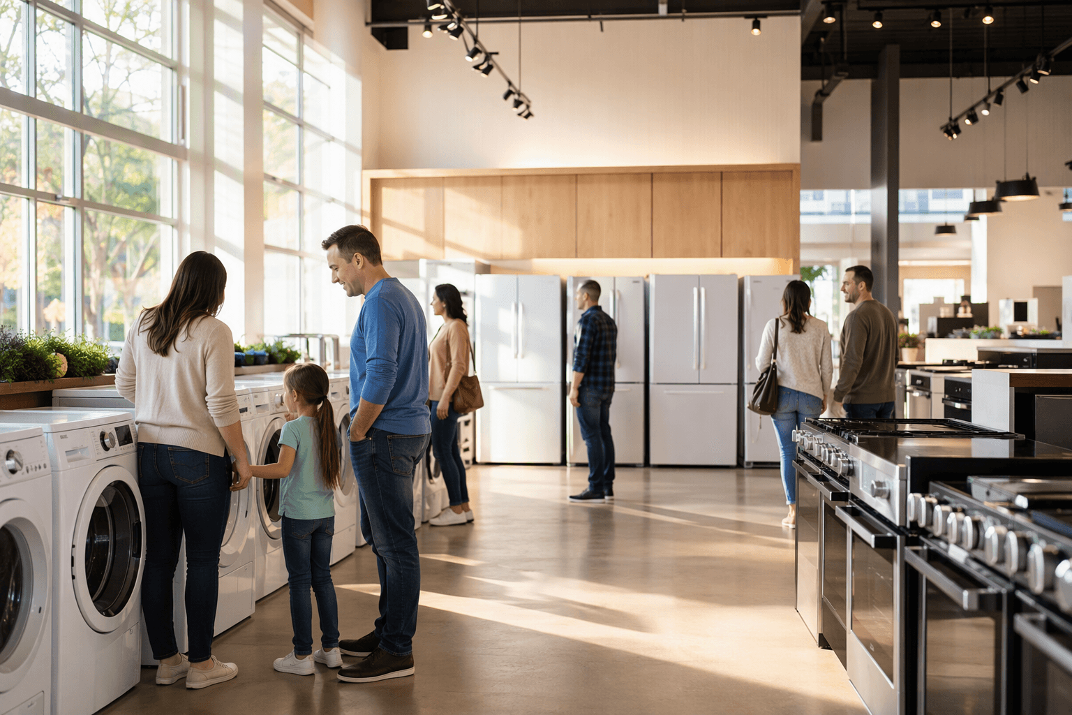 Appliance store interior - illustration, Jake Team LLC