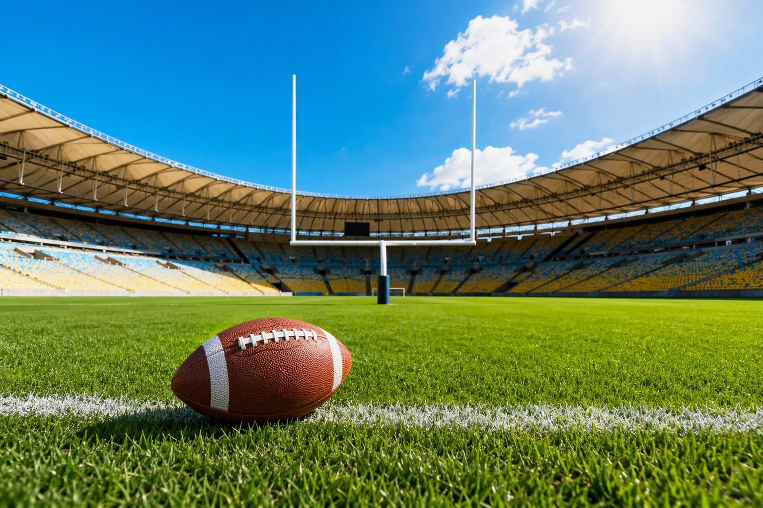 Soccer stadium field goal - illustration, Jake Team LLC