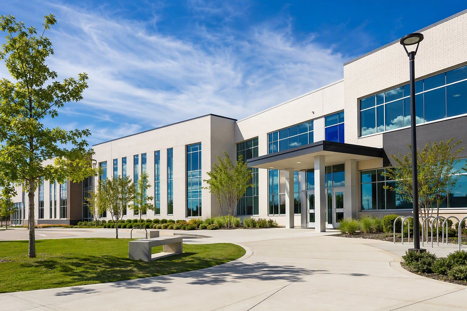 Plano school campus - illustration, Jake Team LLC