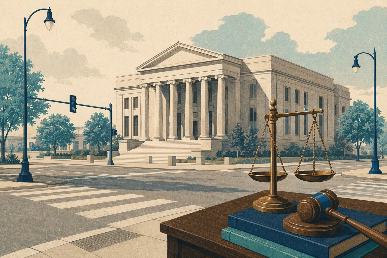 Traffic Justice - illustration, Jake Team LLC