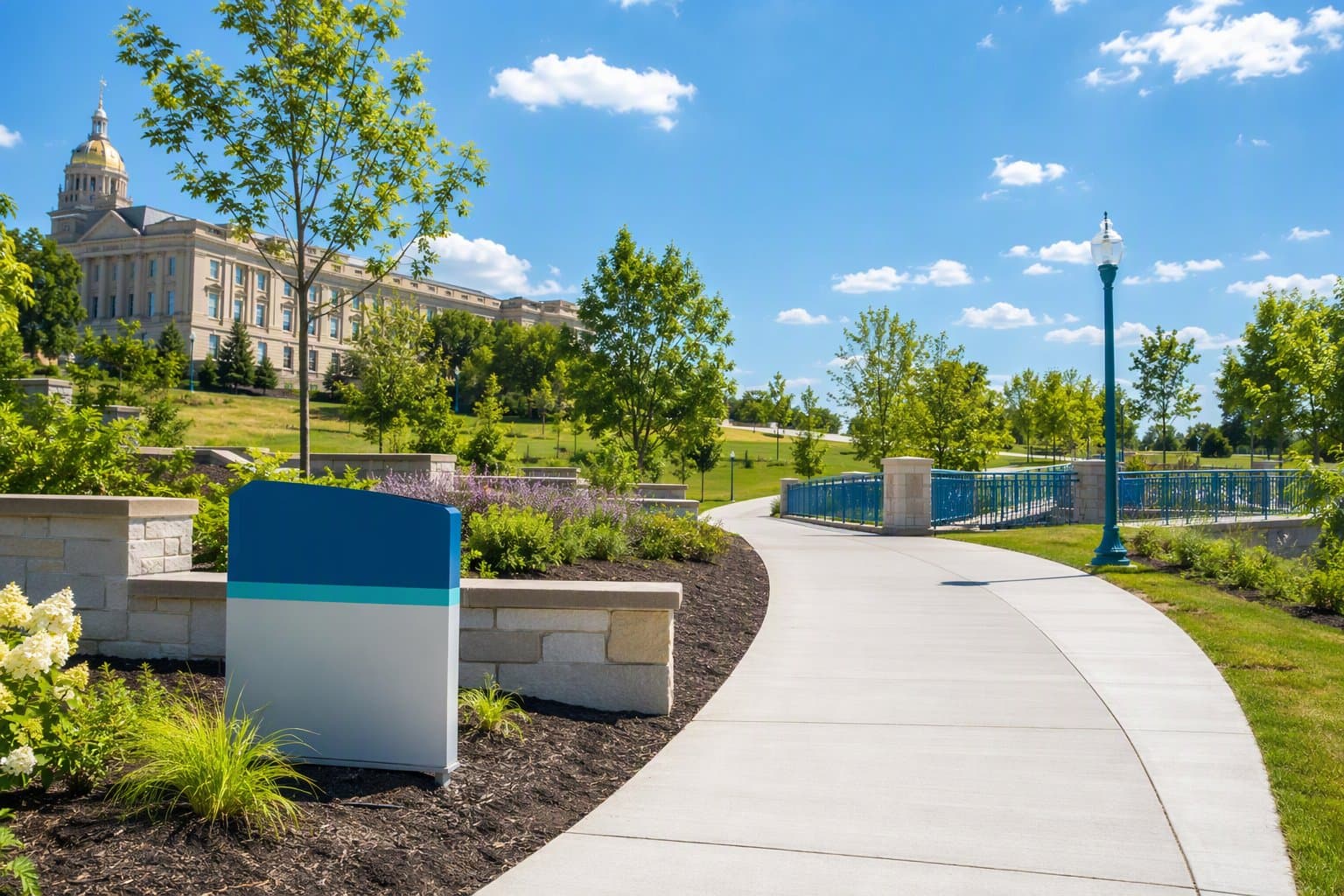 Civic sidewalk connection - illustration, Jake Team LLC