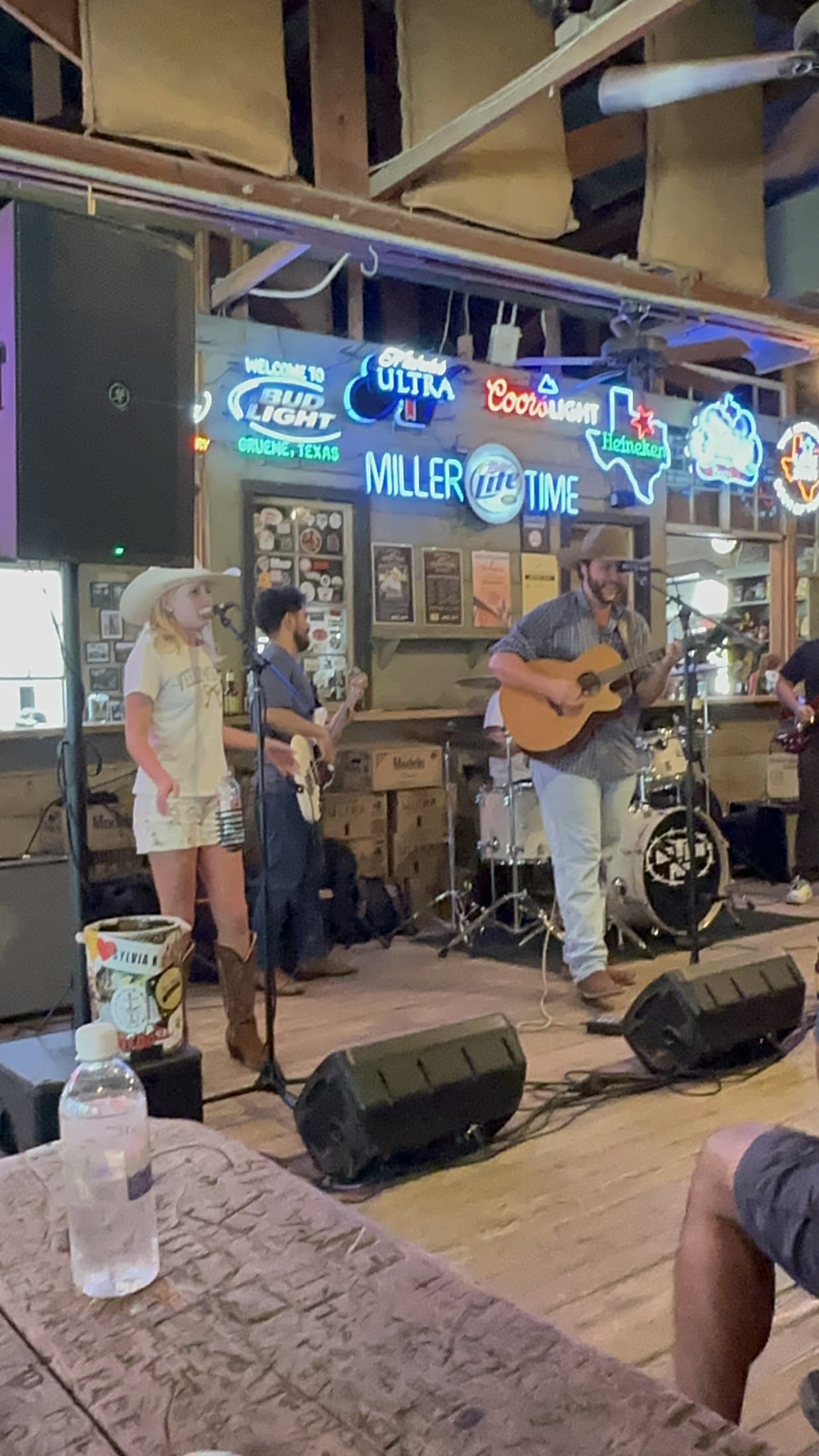 Maryanne Hilton sings at Gruene Hall. Photo: Airbourne Tex Team