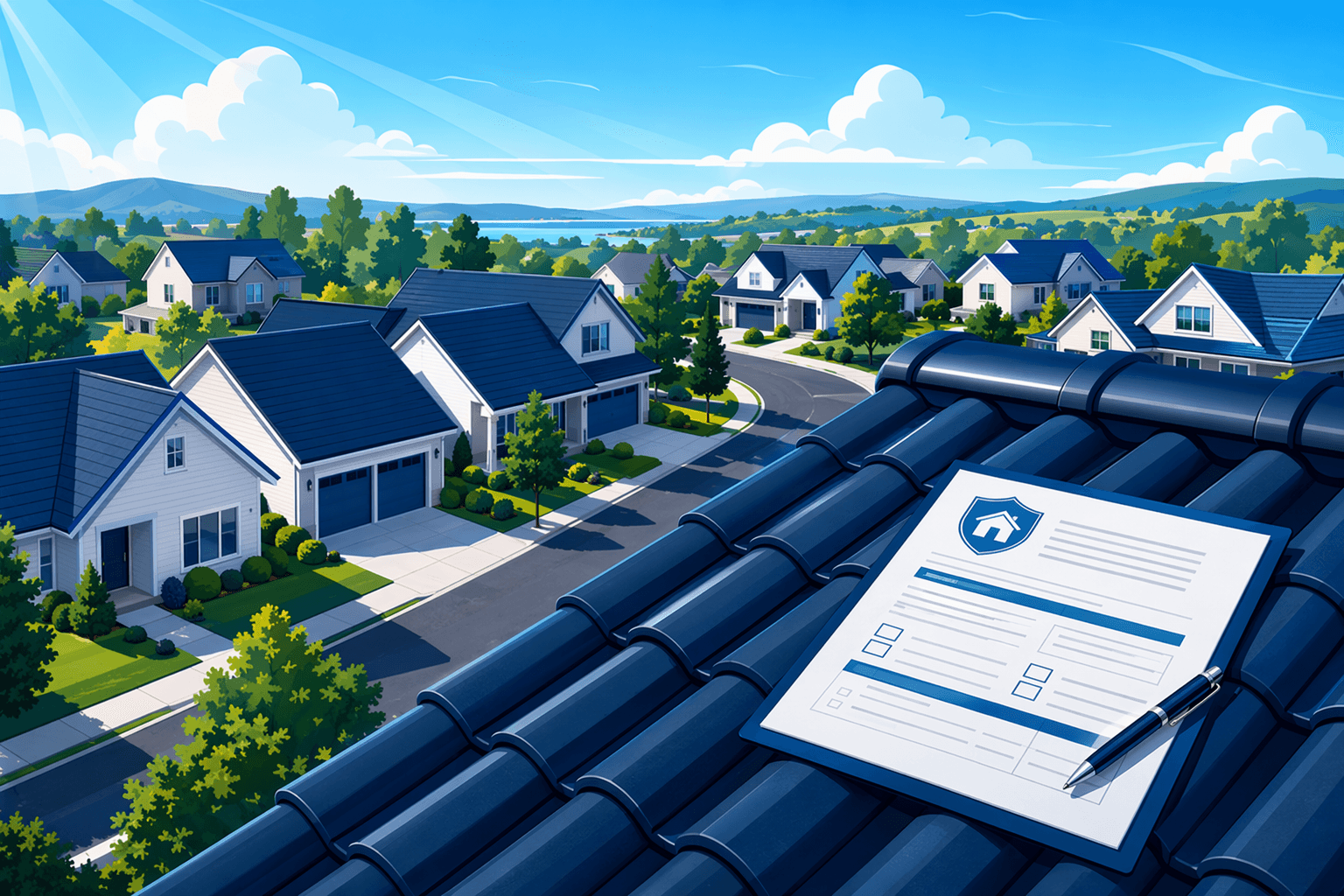 Roof insurance claims - illustration, Jake Team LLC