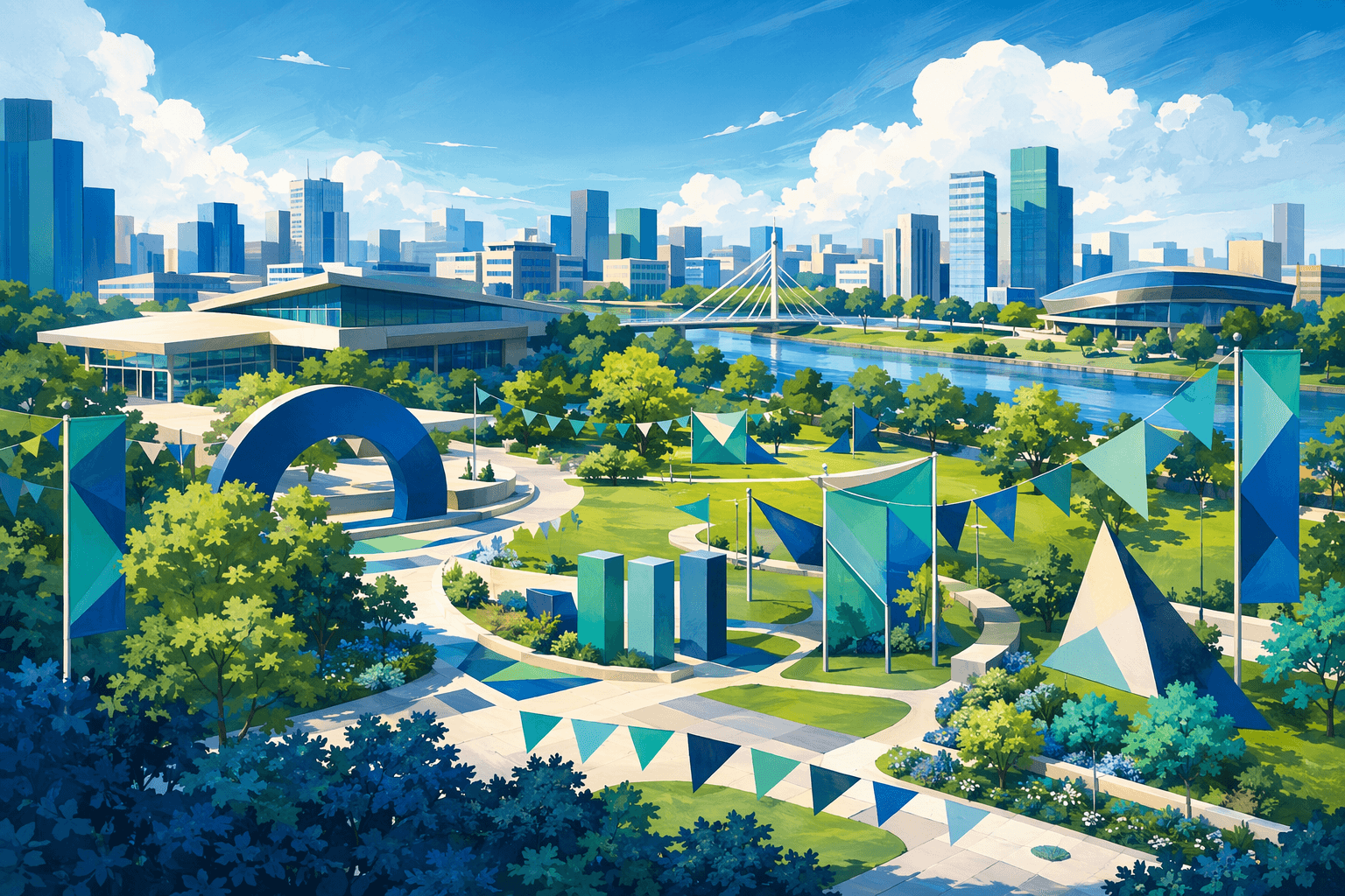 City Anniversary - illustration, Jake Team LLC