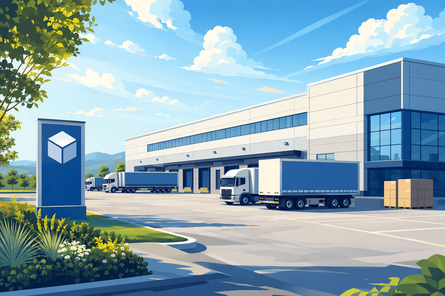 Warehouse Consolidation - illustration, Jake Team LLC