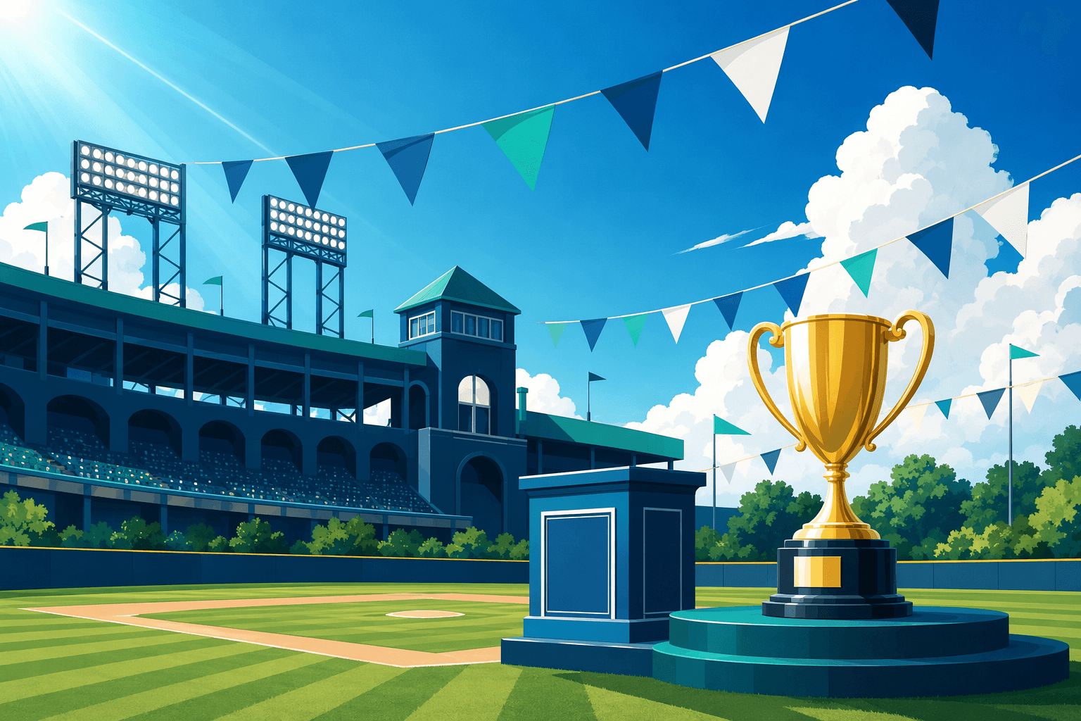 Baseball Victory - illustration, Jake Team LLC