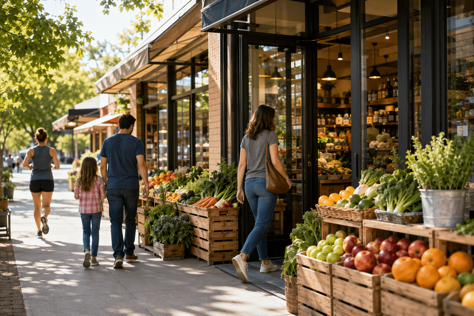 Grocery Store Opening - illustration, Jake Team LLC