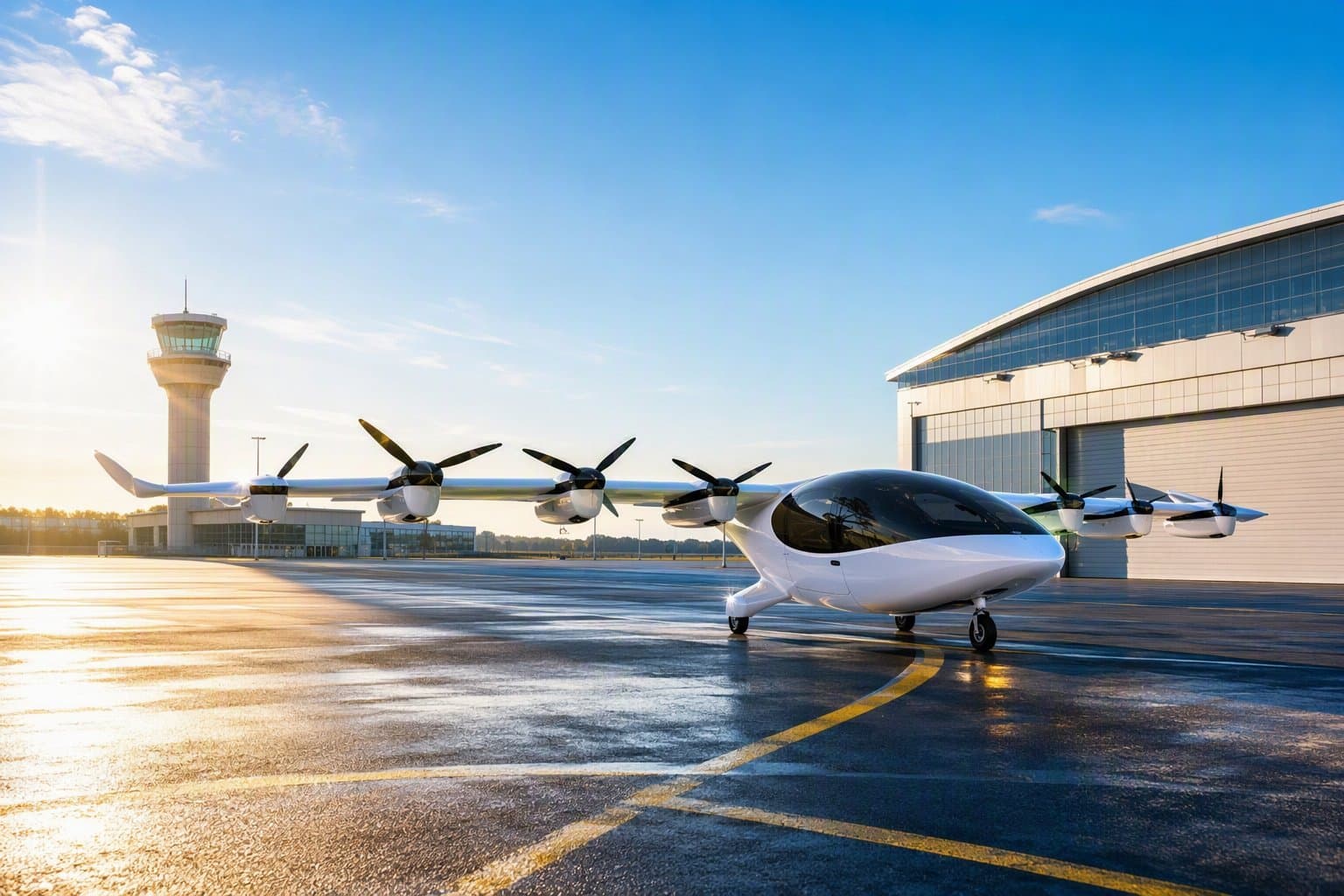 electric aviation testing - illustration, Jake Team LLC