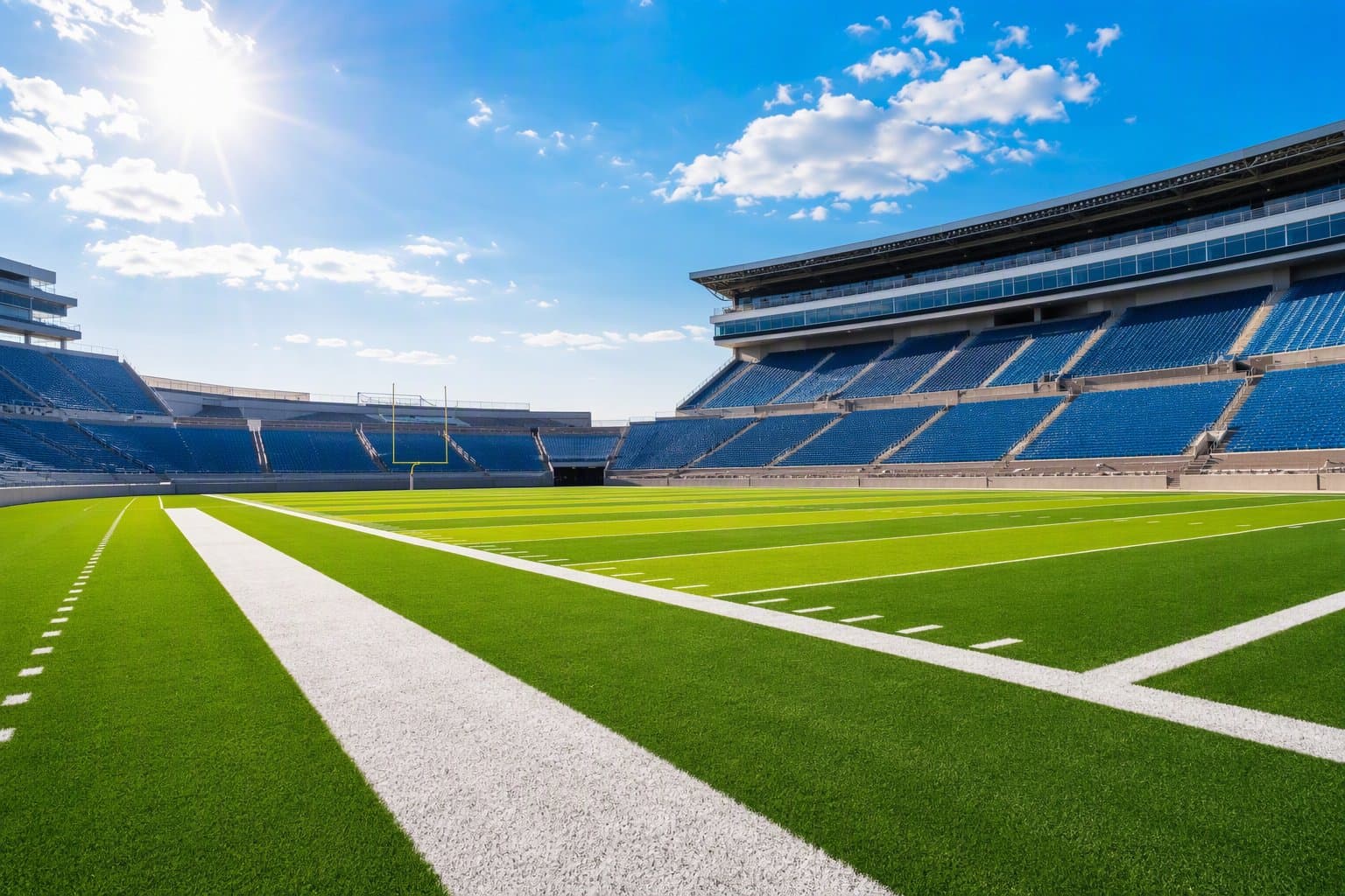 Empty football stadium - illustration, Jake Team LLC